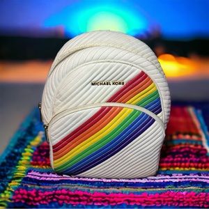 Michael Kors Limited Edition Rainbow Backpack - Visible Wear & Tear
